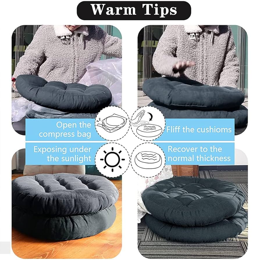 Amazon.co.jp: ラウンドフロアクッション2個セット アウトドア