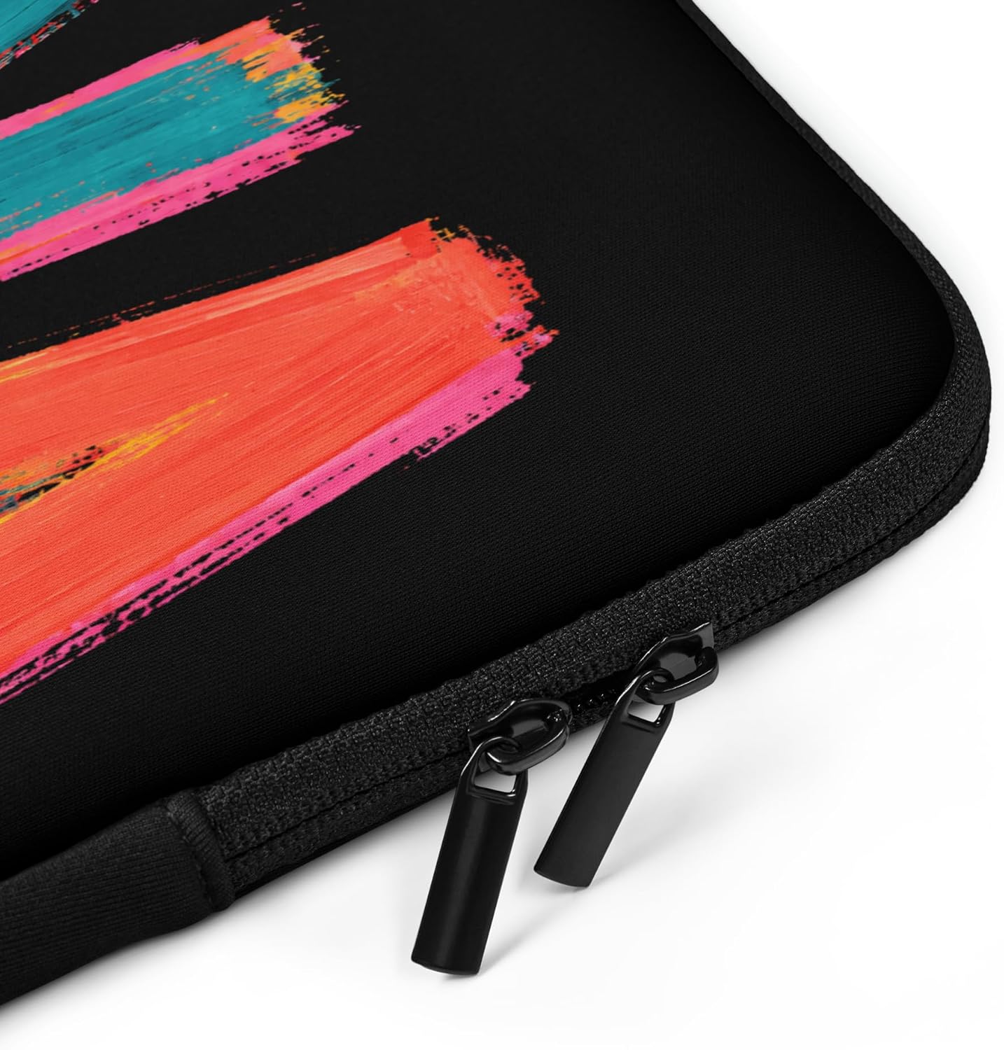 Elena First Name Colorful Brushstroke Letters Graphic Laptop Sleeve image 3