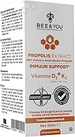 Vista 5 de BEE and You Extracto de propóleo 100% natural Vitamina D3 K2 de alta potencia, suplemento de apoyo inmunológico, antioxidantes, desintoxicación