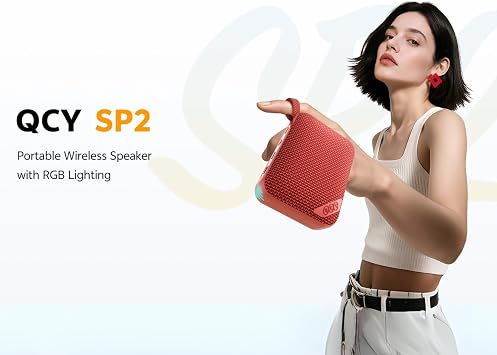 QCY SP2 RGB Bluetooth Speaker Red