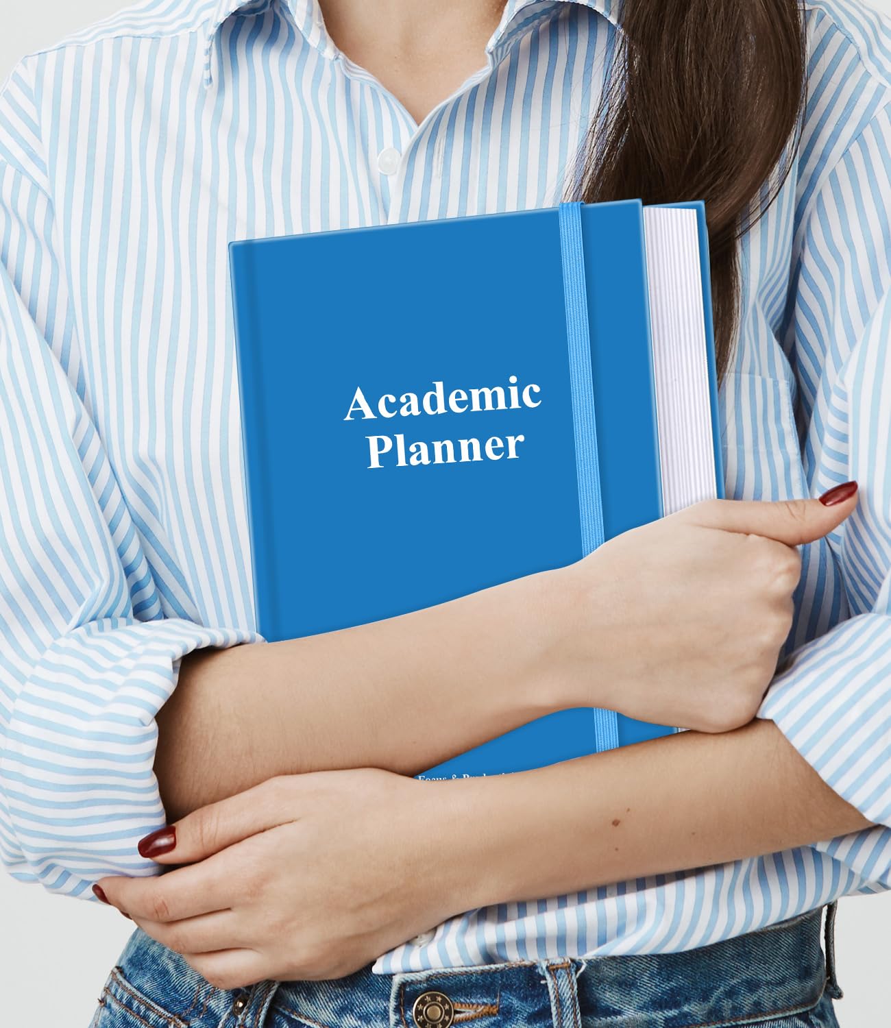 Agenda accademica 2025-2026 - Agenda settimanale non datata per studenti scolastici, liceali, universitari e infermieristici, 21,6 x 27,9 cm, blu