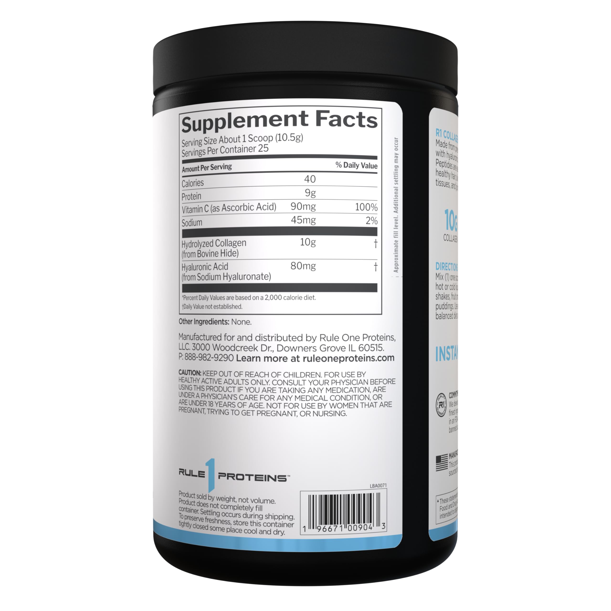 Rule 1 Proteins Collagen Peptides, Unflavored, 25 Servings — Amazon image 3