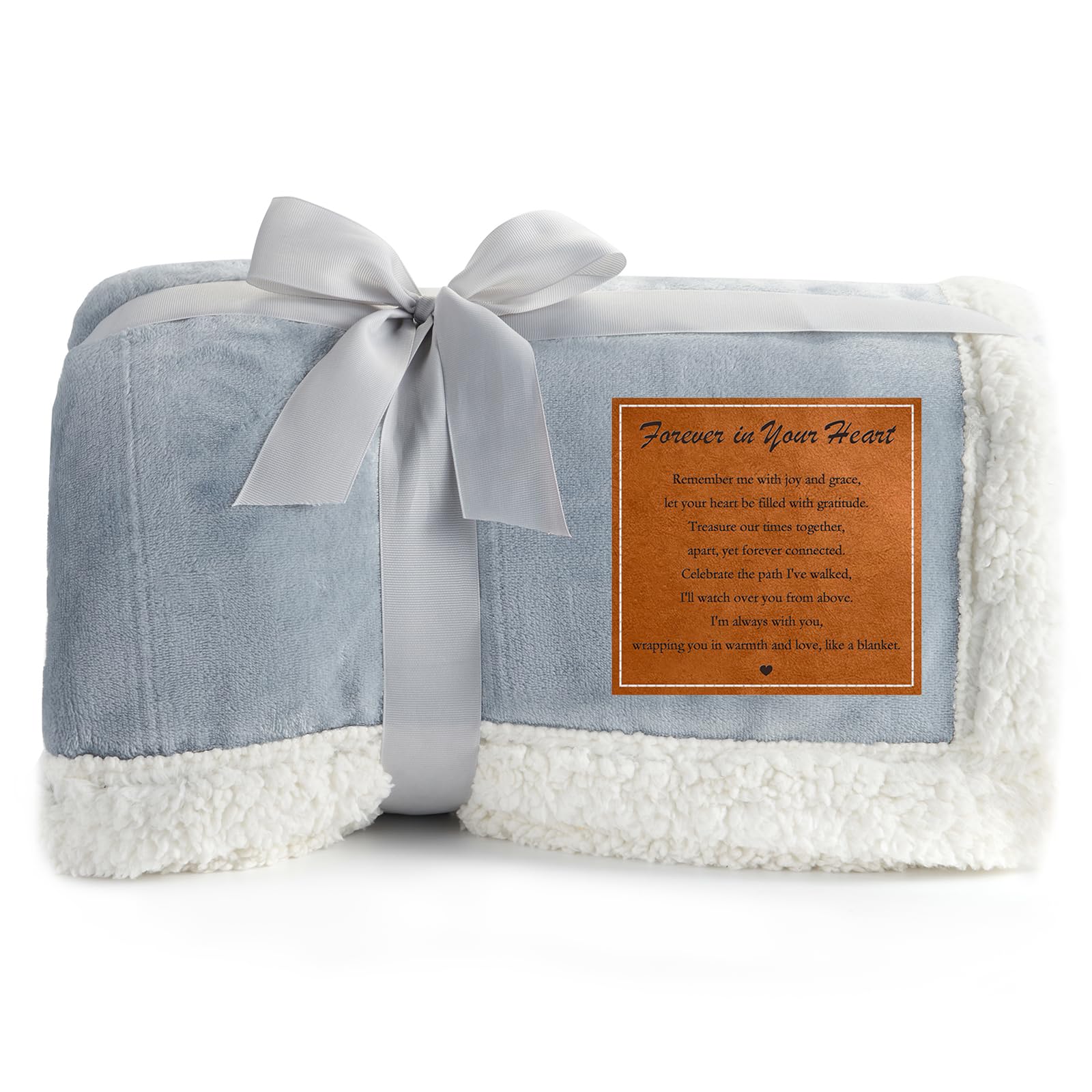 Forever in Your Heart Memorial Blanket – Ultra Soft Fleece Sympathy Gift for Loss of a Loved One, Thoughtful Bereavement Throw for Condolence & Grief