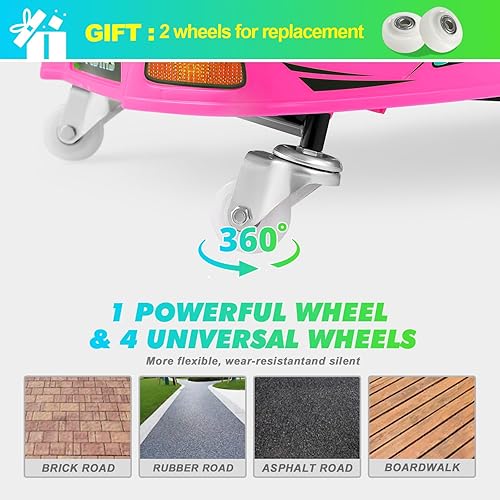 Miniatura 8 de JOYLDIAS Coche de deriva giratorio de 360 grados, 24 V eléctrico a la deriva para niños con velocidad altabaja, motor sin escobillas de 24 V, luces