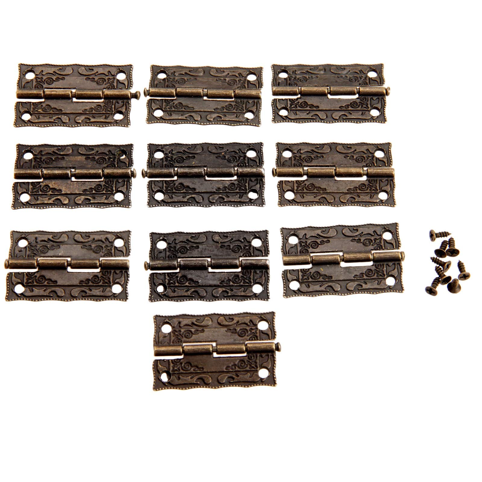 Zawiasy do drzwi retro, zawiasy z brązu retro, zawiasy do drzwi retro, zawiasy z brązu retro, 4 szt. 31mm x 57mm brąz złoto srebro Mini motyl drzwi ze stopu cynku szuflada szafki biżuteria zawiasy sty