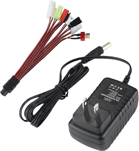 Cargador de batería inteligente de coche RC para batería de 4.8 V 7.2 V 8.4 V 9.6 V, cargador de coche RC para batería T-raxxas 2.4 V-12 V NiMH/NiCD
