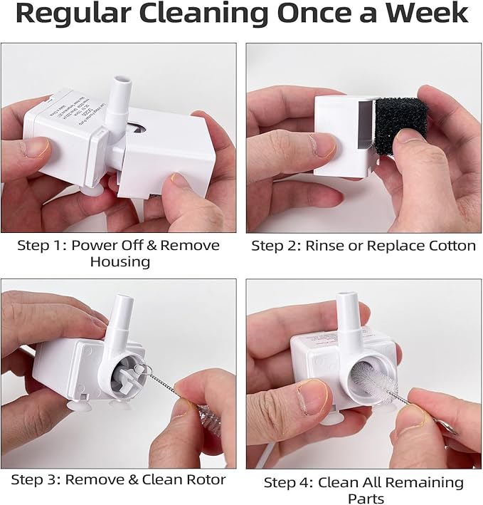 Bomba para Fuente de Agua para Gatos, Compatible con Fuentes de 50oz/95oz/108oz miniatura 7