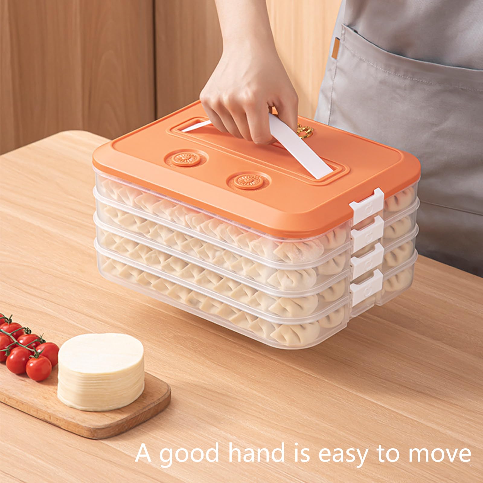 Scatola per Alimenti alla a più Strati con Design del Coperchio Accessorio per Gnocchi Biscotti e Scatola immagazzinaggio per organizzata