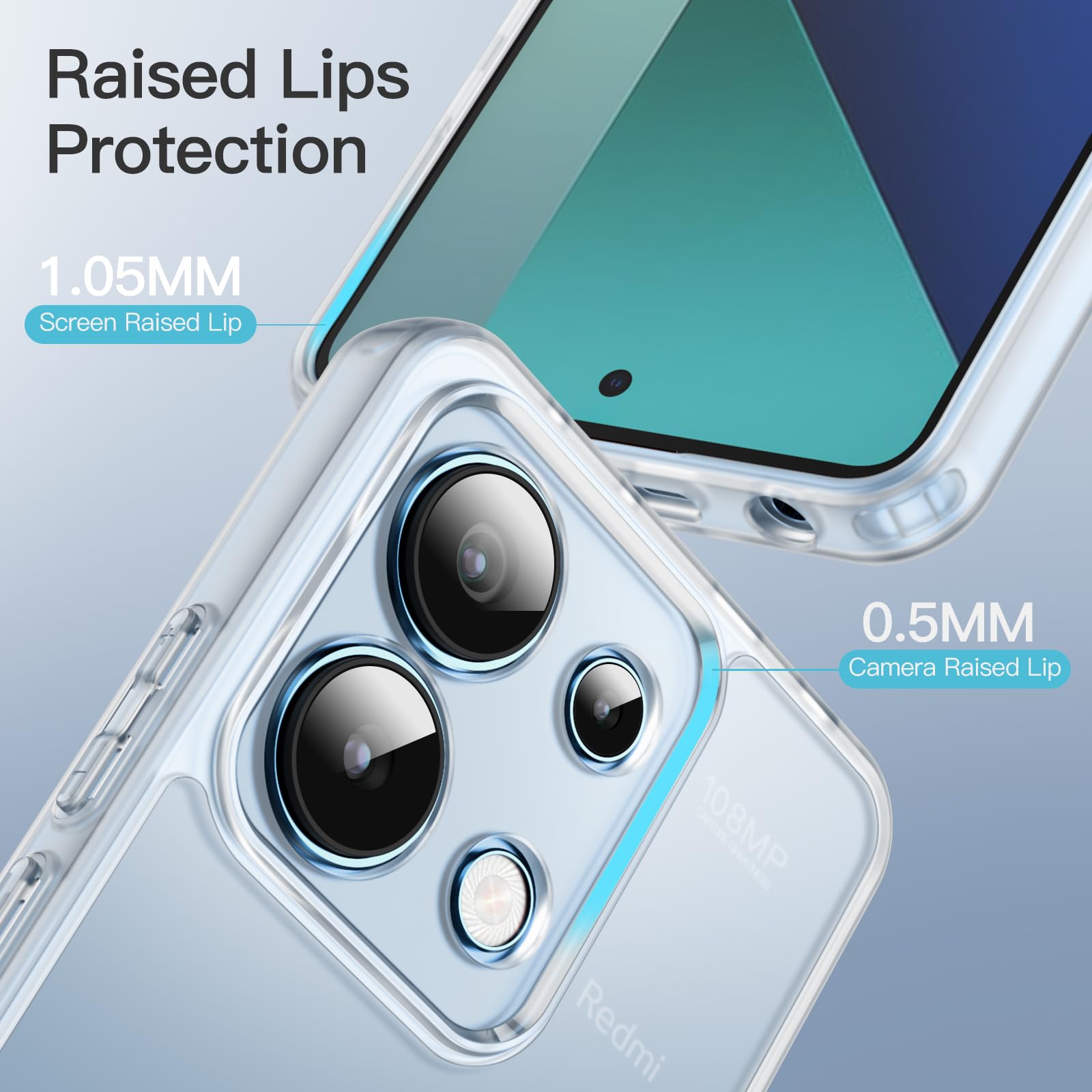 JETech Cover Opaca per Samsung Galaxy S24 5G, Custodia Posteriore