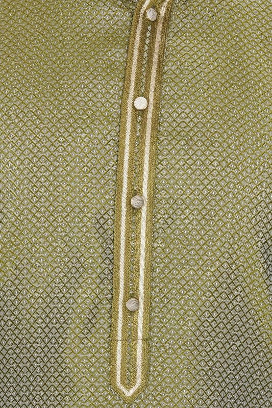 Image of BE ACTIVE Cotton Jacquard Blend Kurta for Men | Traditional and Elegant Design | Full Sleeve Kurta