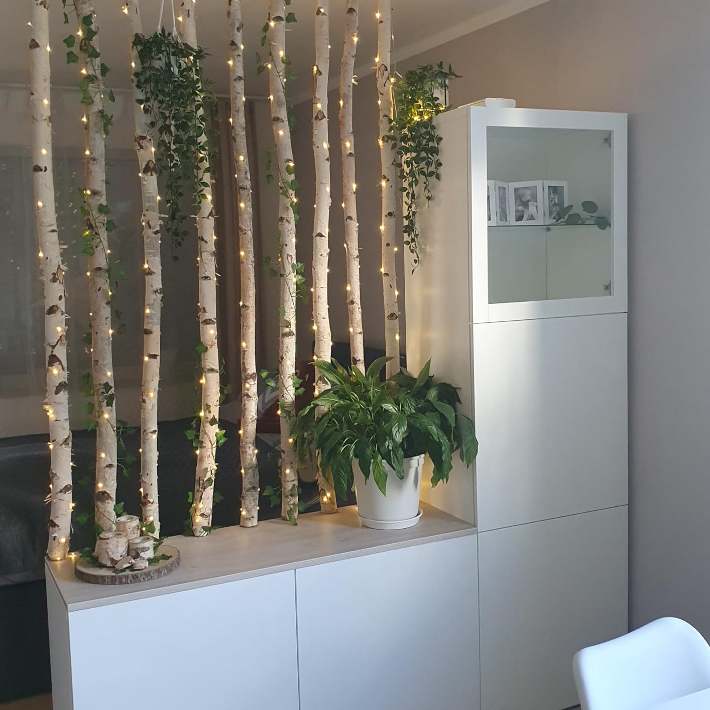 Birkenstamm Deko Wohnzimmer