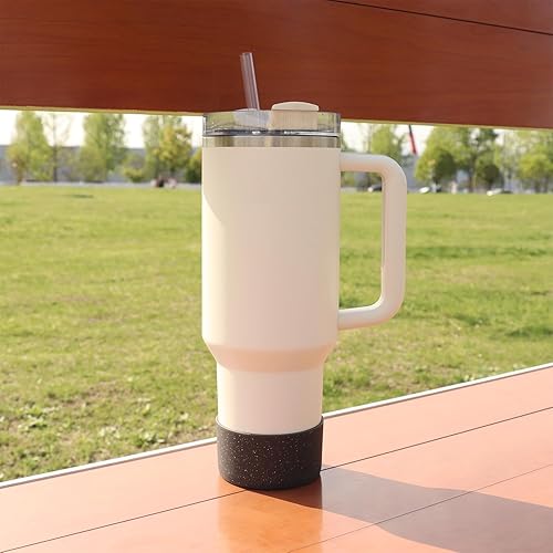 Vista 12 de WORBSS - Funda protectora de silicona con purpurina para vaso Stanley Cup H2.0 20 30 40 onzas y Hydro Flask de 18-24 onzas con 2.85-3.0 pulgadas