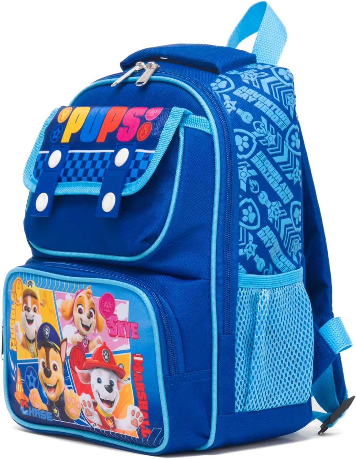 Ruz - Paw Patrols 12 Inch Pre-School backpack with Padded Back and Adjustable Straps, Medium, Blue, A28244