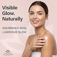 Vista 3 de GLIMMER GODDESS Shimmer Body Butter Travel Size 2 oz - Gold Sexy Level 2 - Nutritiva, hidratante, brillo natural, vegano, libre de crueldad, sin
