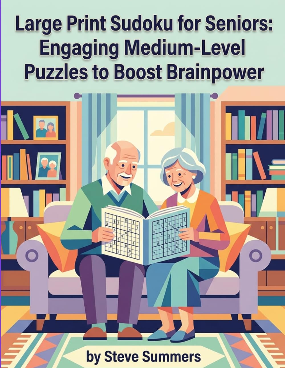 Large Print Sudoku For Seniors: Engaging Medium-Level Puzzles To Boost Brainpower