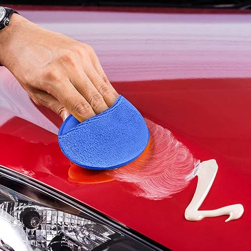 Miniatura 5 de 10 almohadillas aplicadoras de cera de microfibra, almohadillas aplicadoras de espuma de cera de microfibra ultrasuave, almohadillas de espuma de