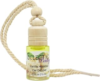 Vanilla Hazelnut Scented Car Diffuser By Eclectic Lady, 7.5 ml, Air Freshener, Aromatherapy Diffuser, Premium Grade Fragrance Oil