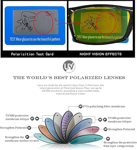 Miniatura 2 de Lentes de sol de lectura polarizados con visión nocturna antirreflejos para hombres y mujeres