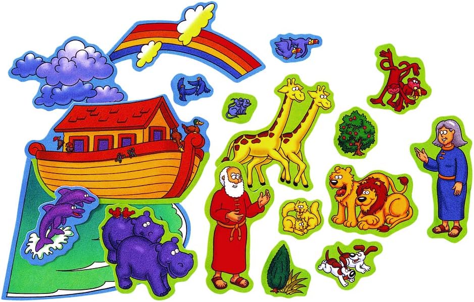 Little Folk VisualsBeginners Bible: Noah's Ark Precut Flannel/Felt Board Figures, 20 Pieces Set