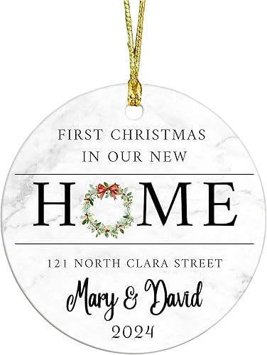 Adorno colgante personalizado para el primer hogar - Decoración para nuevos comienzos