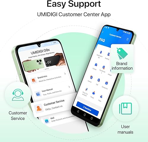 Miniatura 5 de UMIDIGI Teléfono celular desbloqueado G9X, pantalla de 6.75 pulgadas 90Hz, Android 14,5000 mAh, Octa-Core 8 (4+4)+64 GB 1 TB, desbloqueo de