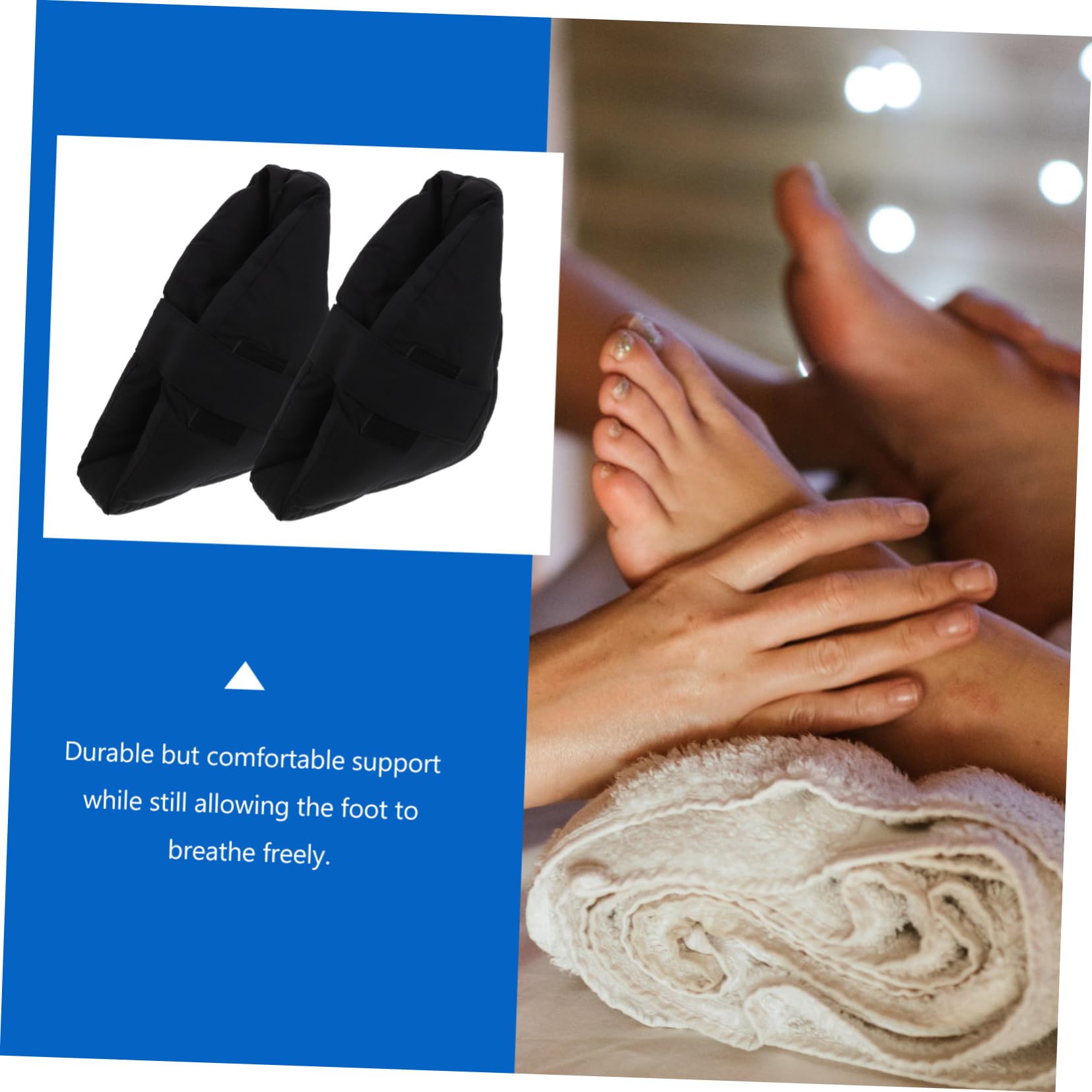 1paio Cuscini Protettivi Per Talloni Cellucotton Di Cuscinetti Comodi Per Letto e Sedia Ruote Protezione Per Piaghe Da Decubito e Comfort Ottimale