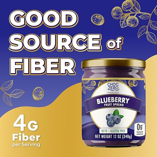 Miniatura 35 de ChocZero Mermelada de naranja sin azúcar – Dulce Keto Mermelada para untar con naranjas – Sin azúcares añadidos (1 frasco, 12 onzas)