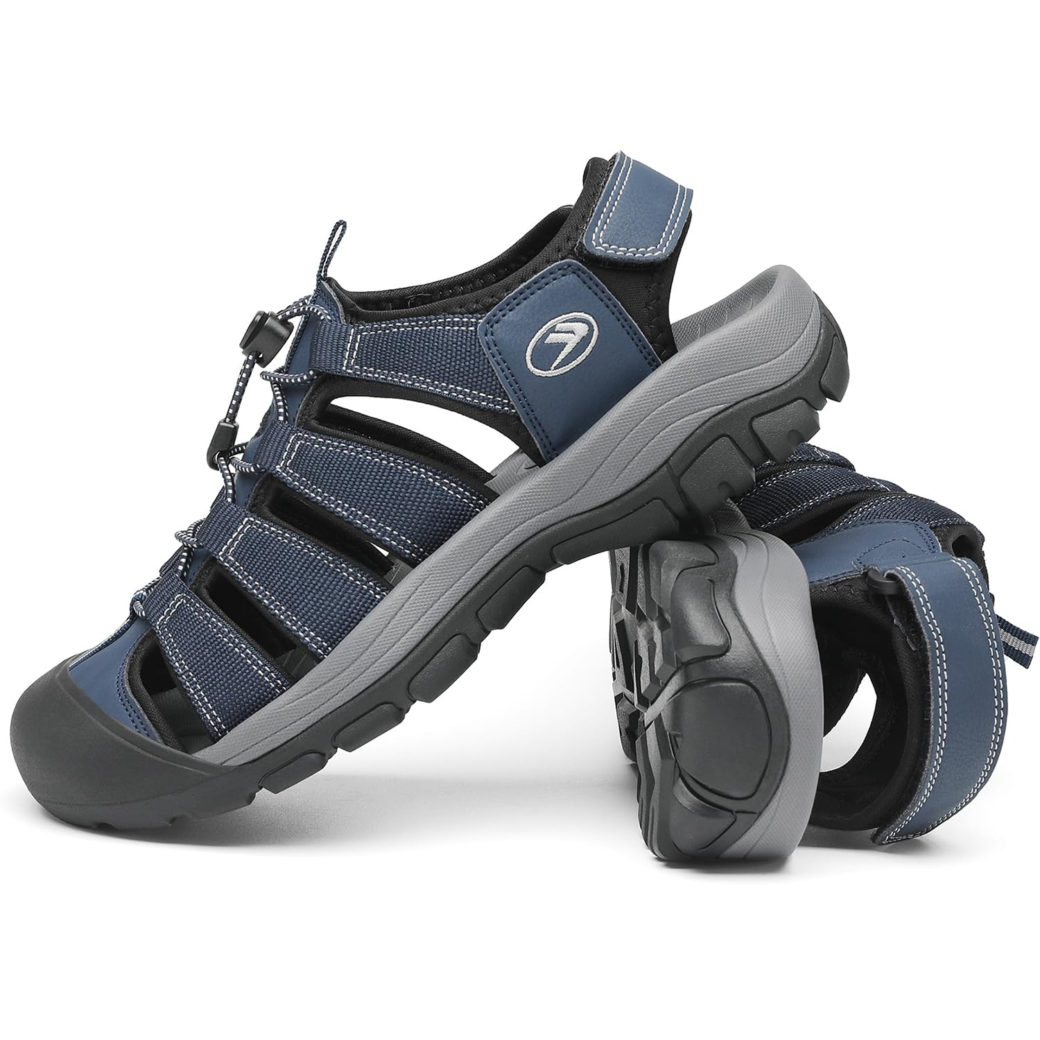 FLARUT Sandalen Herren Sommer Outdoorsandalen Trekkingsandalen Sportsandalen Geschlossene Zehe Wanderschuhe Strand Wandersandale Laufschuhe Lässige