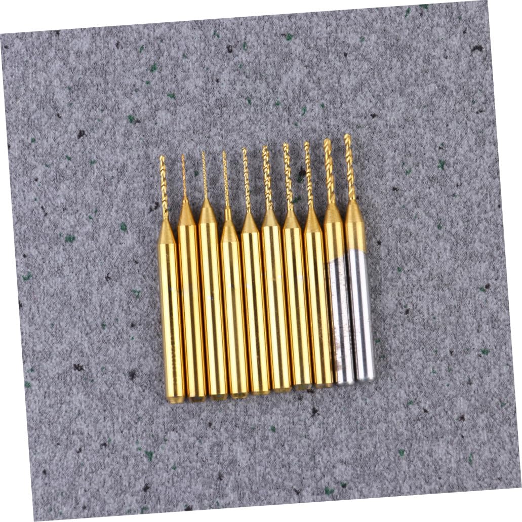 ULTECHNOVO 3 Juegos Broca Recubierta De Titanio - Taladro Pcb Brocas De Titanio Mini Brocas Broca De Carburo Métricas Hss Broca Para Pcb Herramienta De Fresado Cnc 10 Uds * 3