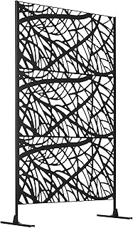 10 Fence Trellis Ideas to Combine Privacy and Plant Support 48 Outsunny Decorative Outdoor Privacy Screen, See-Through Outdoor Divider/...