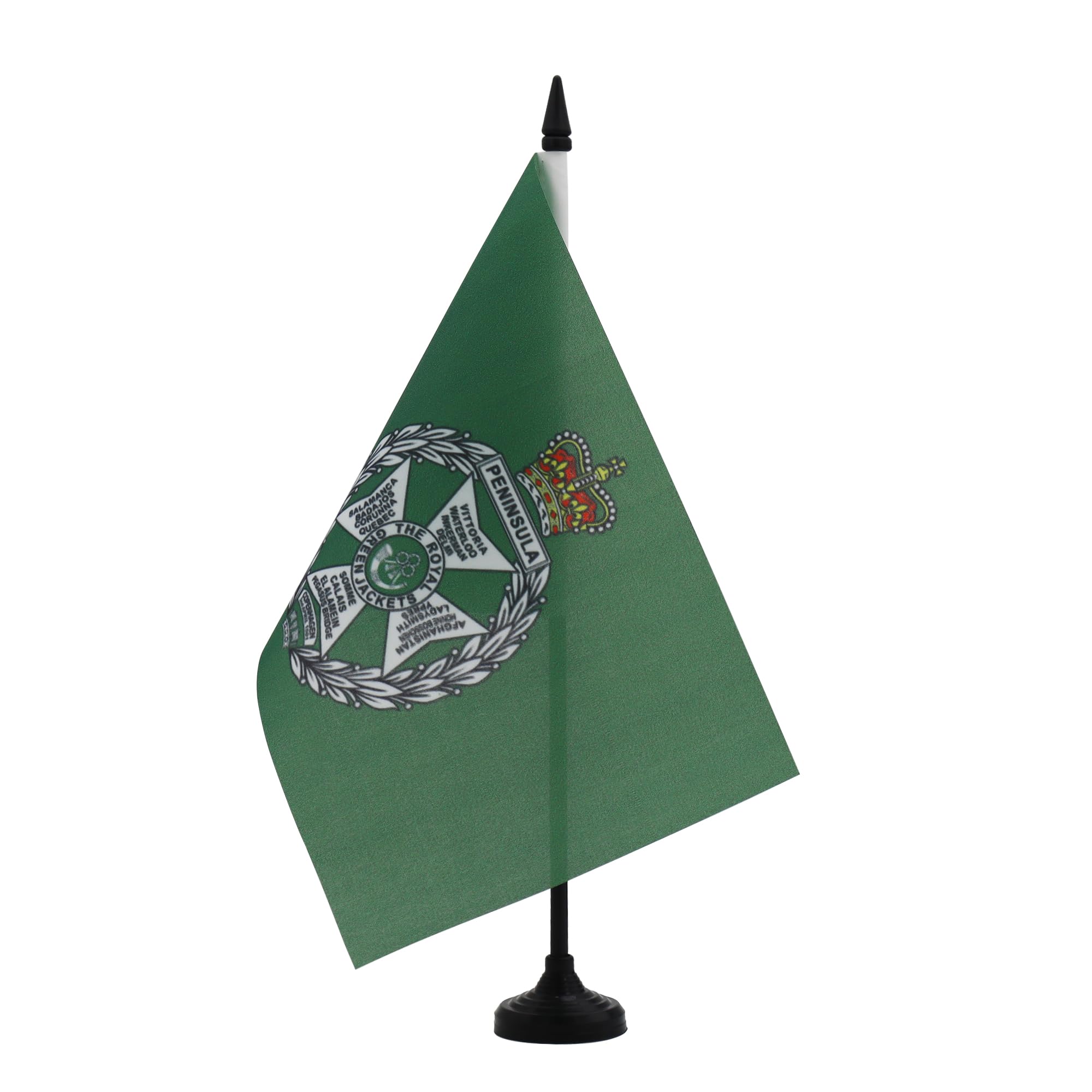 AZ FLAG Royal Green Jackets of the British Army Table Flag 21x14 cm