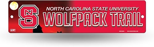 Miniatura 52 de NCAA Rico Industries Placa de calle de plástico Placa de calle de plástico de 4" x 16" Color del equipo,Alternativo,Champ,man