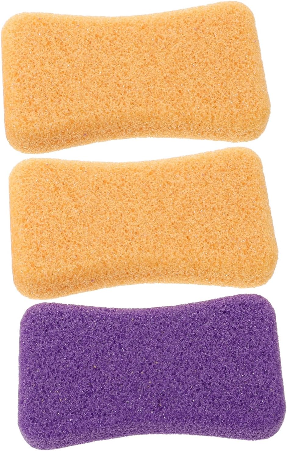 Milisten 3pcs Pumice Stone for Feet Hands Body Remover and Scrubber Grinding Foot Pedicure Dead Skin Removers Exfoliation Tool(Random Color)