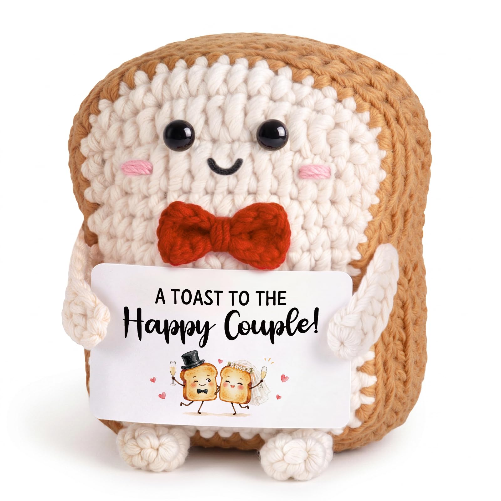 musaecoin Wedding Gifts for Couple- Handmade Crochet Toast Keepsake — image 1