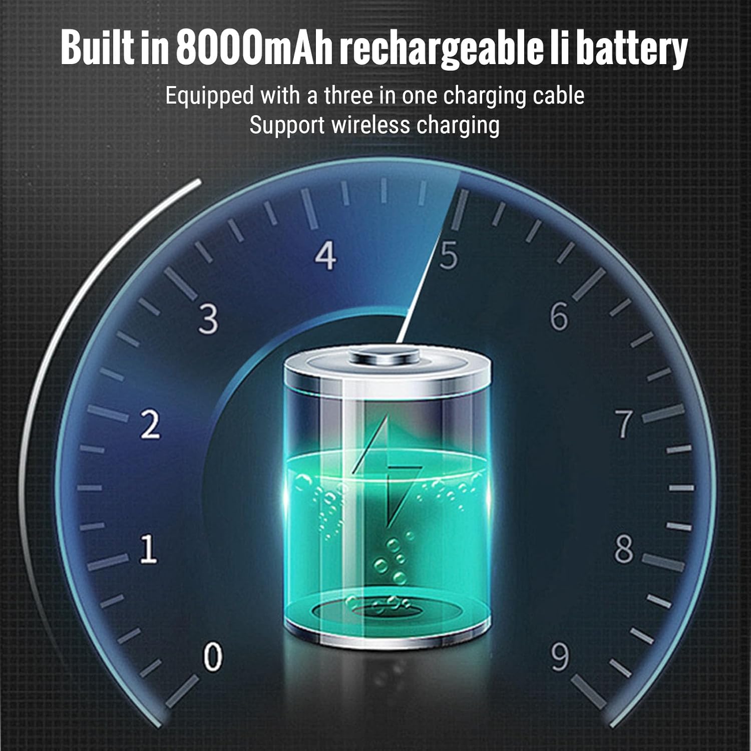 Oumefar Wireless Charging Multi Function Notebook with Smooth Writing for Business Notepad, 80 Sheets 15W Night Light 16GB Memory Disk, for Learning Classroom