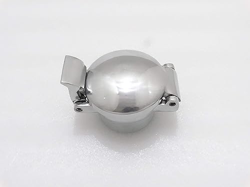 Miniatura 3 de Royal Crusaders Monza - Tapa de depósito de combustiblegasolina de 2.5 pulgadas (tipo plegable) con cuello de relleno de acero