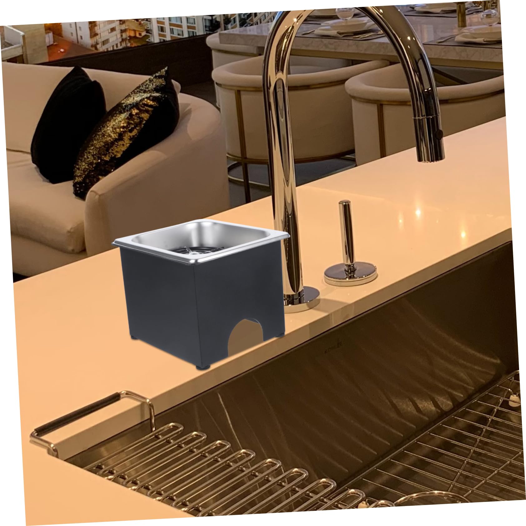 jojofuny Enjuagadora De Vidrio Acero Inoxidable Enjuagadora De Lavadora De Vasos De Botellas Alta Presión