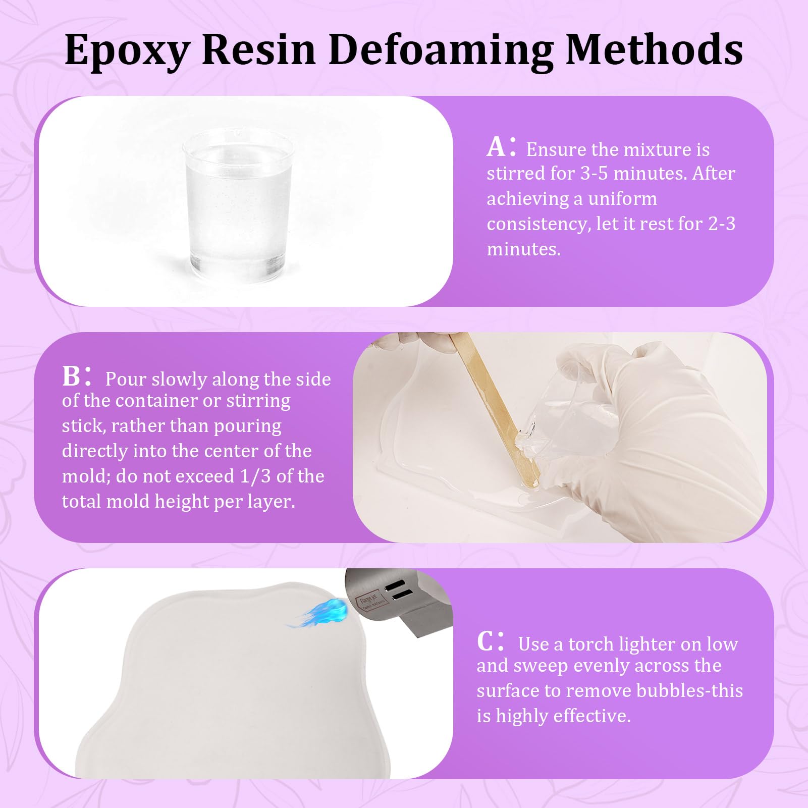 Kits de resina epoxi para principiantes con luz, manualidades para adultos y mujeres