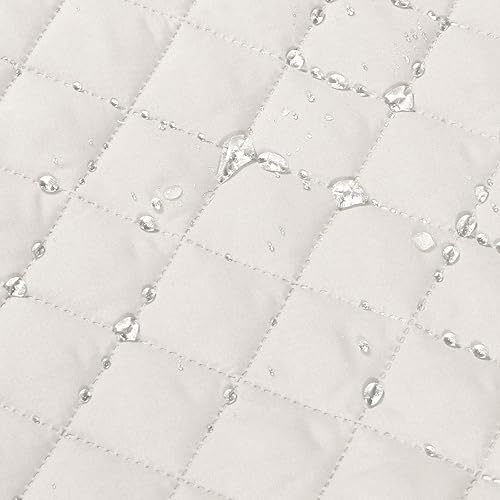 Miniatura 8 de Funda de sofá seccional en forma de L, impermeable, reversible, para sofá seccional con correas elásticas, protector de muebles para niños y