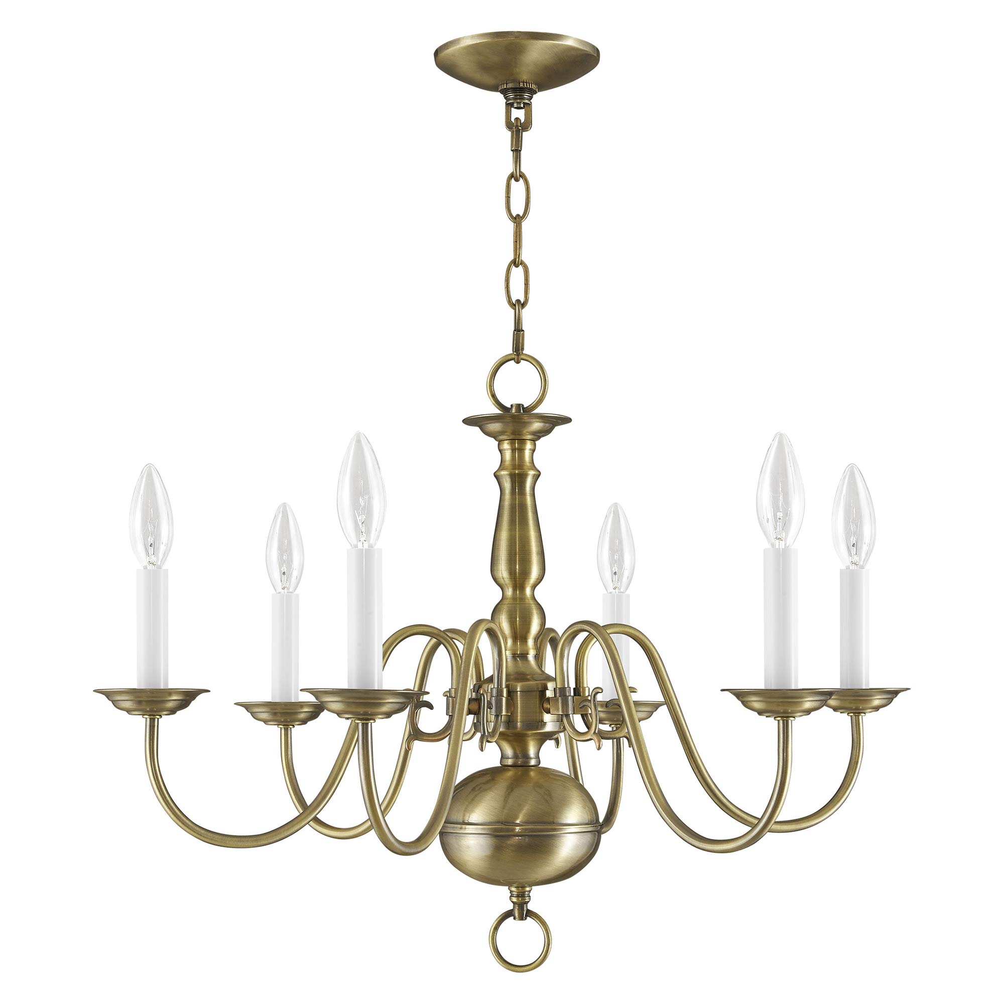 Amazon.com: Livex Lighting 5006-01 Williamsburgh 6-Light