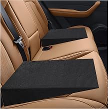 2 PCS Auto Seat Wedge Leveling Cushion, Breathable Angled Design Car Rear Seat Leveling Pad, Comfortable Wedge Foam Pad Backseat Cushion for Outdoor Camping Travel