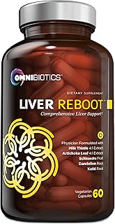 OmniBiotics Liver Cleanse Detox & Repair Supplement – Milk Thistle, Dandelion Root, Alpha Lipoic Acid, Artichoke Extract, Schisandra, Silymarin – 60 Vegan Capsules