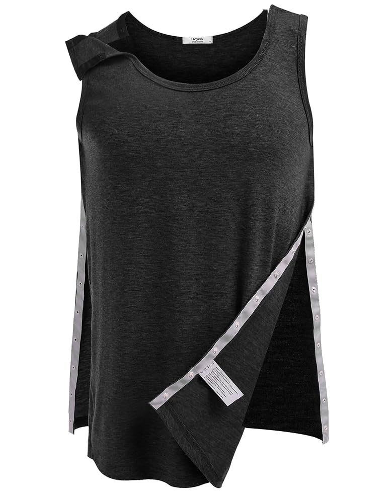 Deyeek Shoulder Surgery Shirts for Women Tearaway Snap