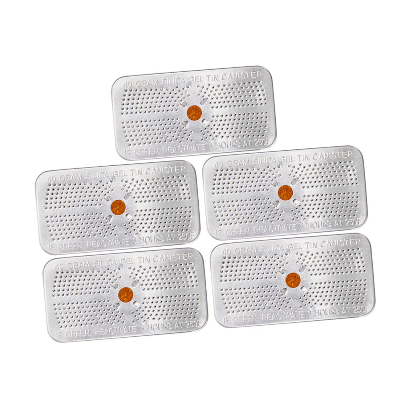 Bustine di Silice 5 Pezzi, 40g, Contenitore in Alluminio
