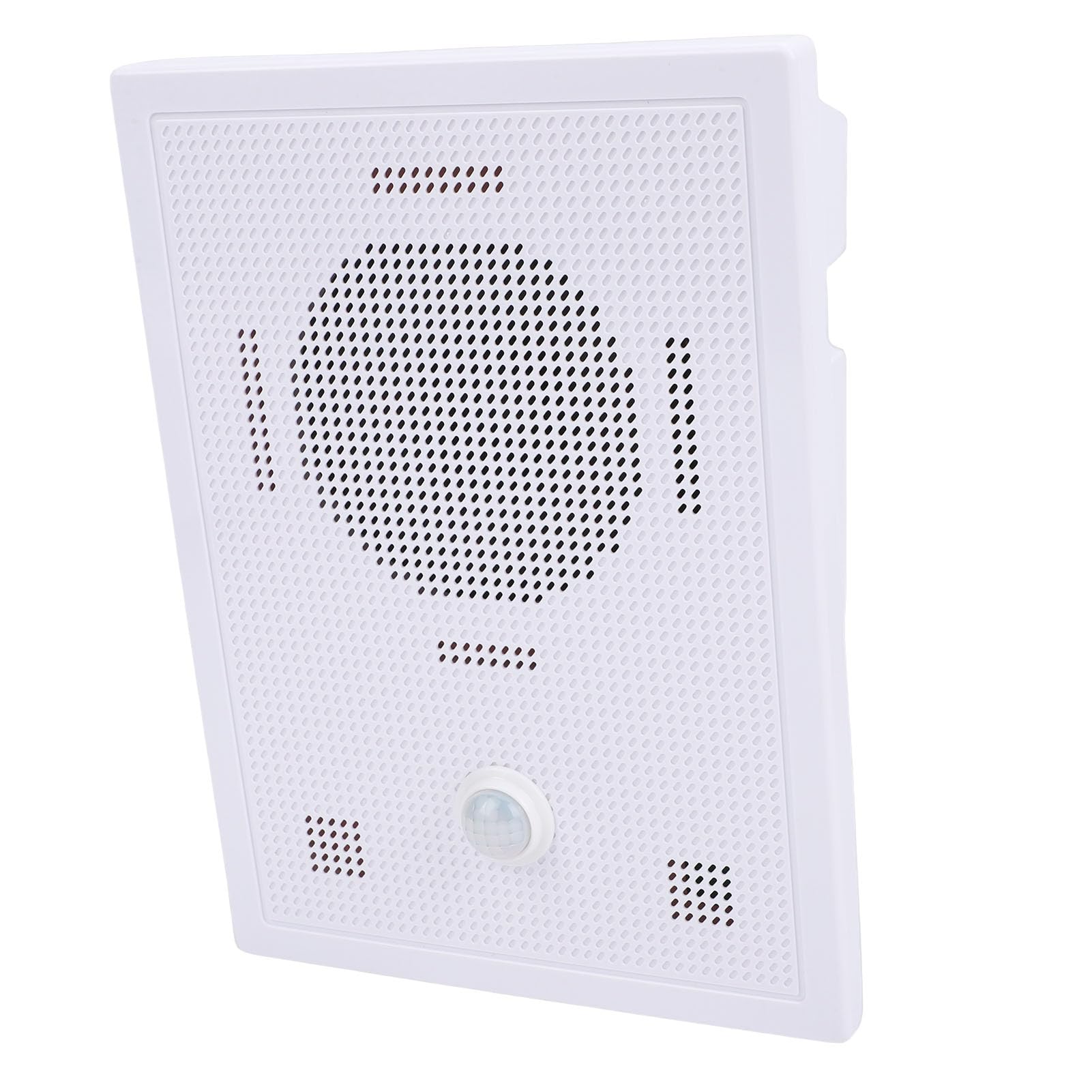 AYNEFY Sensor de Movimiento por Infrarrojos Altavoz Activado, Detección PIR Control por Aplicación Salida de 10W con Carcasa, para Lugares Públicos Parques Muelles Estaciones de (Enchufe de la UE)