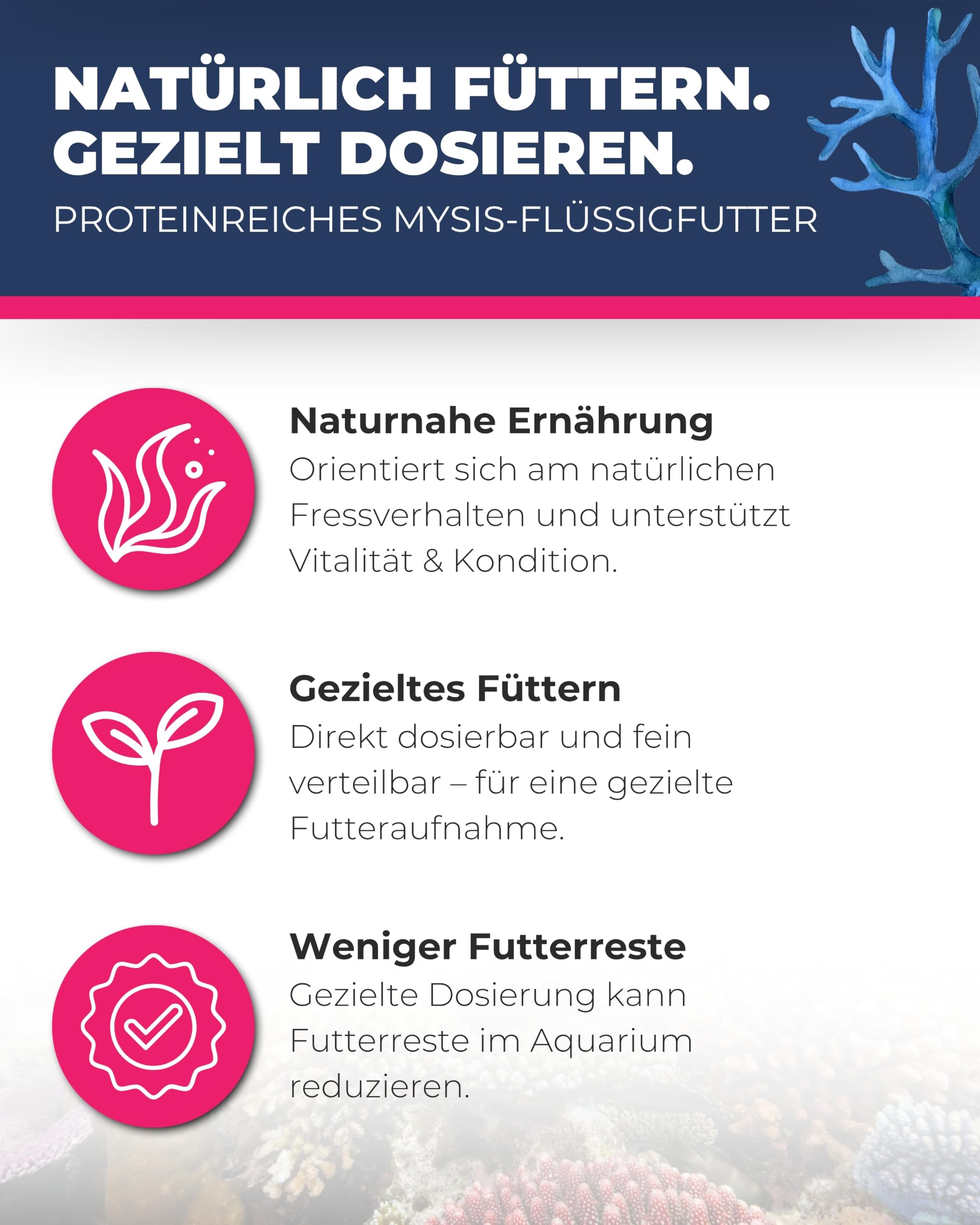 Dupla Marin Gel-o-Juice Mysis I 500 ml I flüssiges Zooplankton-Konzentrat mit kleinen Schwebegarnelen I für gutes Fischwachstum und gesunde Korallen I nährstoffreiches Fischfutter