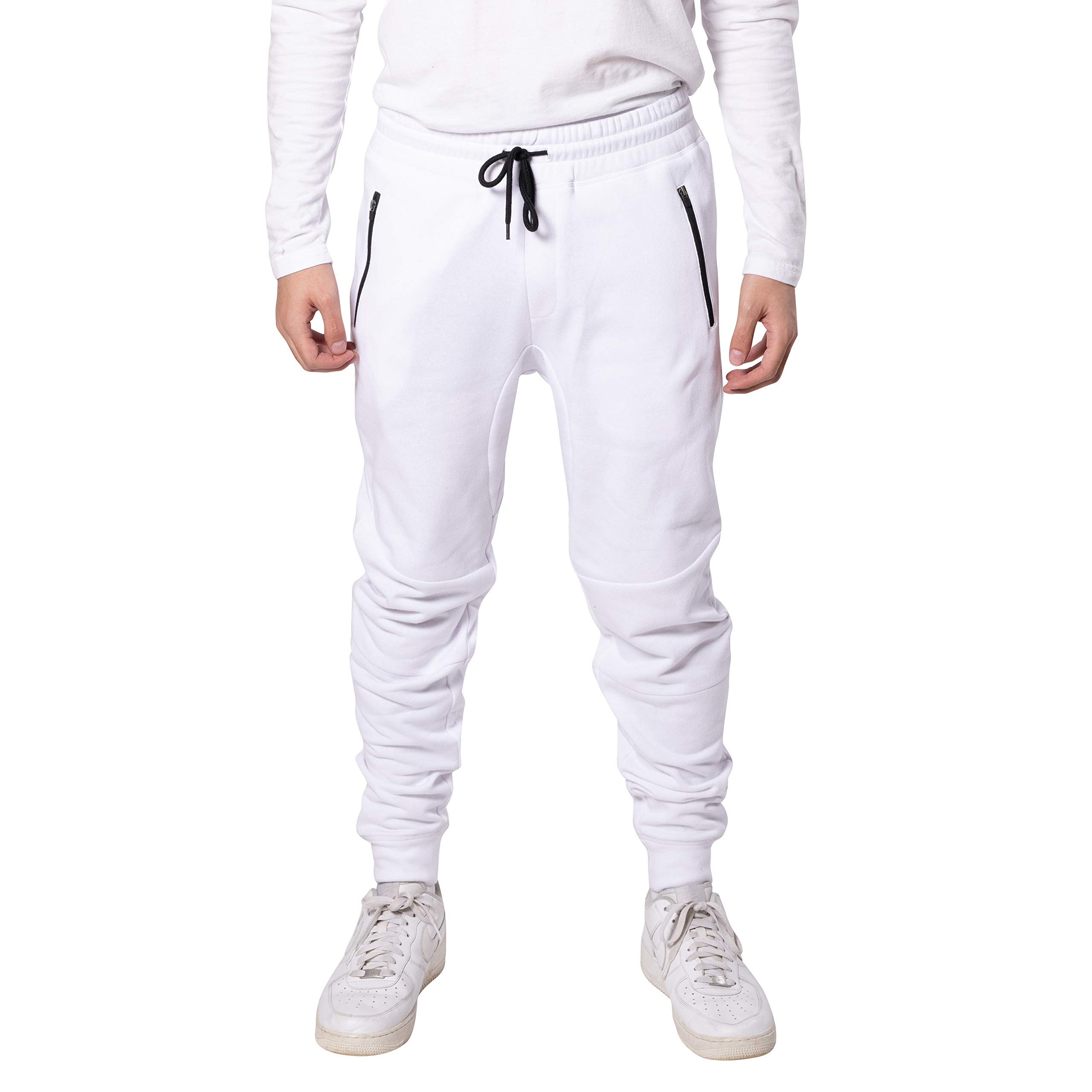 BROOKLYN ATHLETICS mens Cargo Pocket Twill Jogger Sweatpants