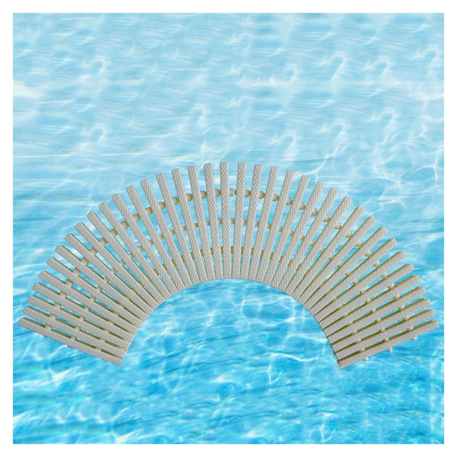 WQPMNYG Durable 10pcs Pool Drain Cover Grate - 25x100CM ABS Plastic Overflow Grating for Indoor/Outdoor Pools, Splicable Safety Drainage Solution for Safe Pool Floors