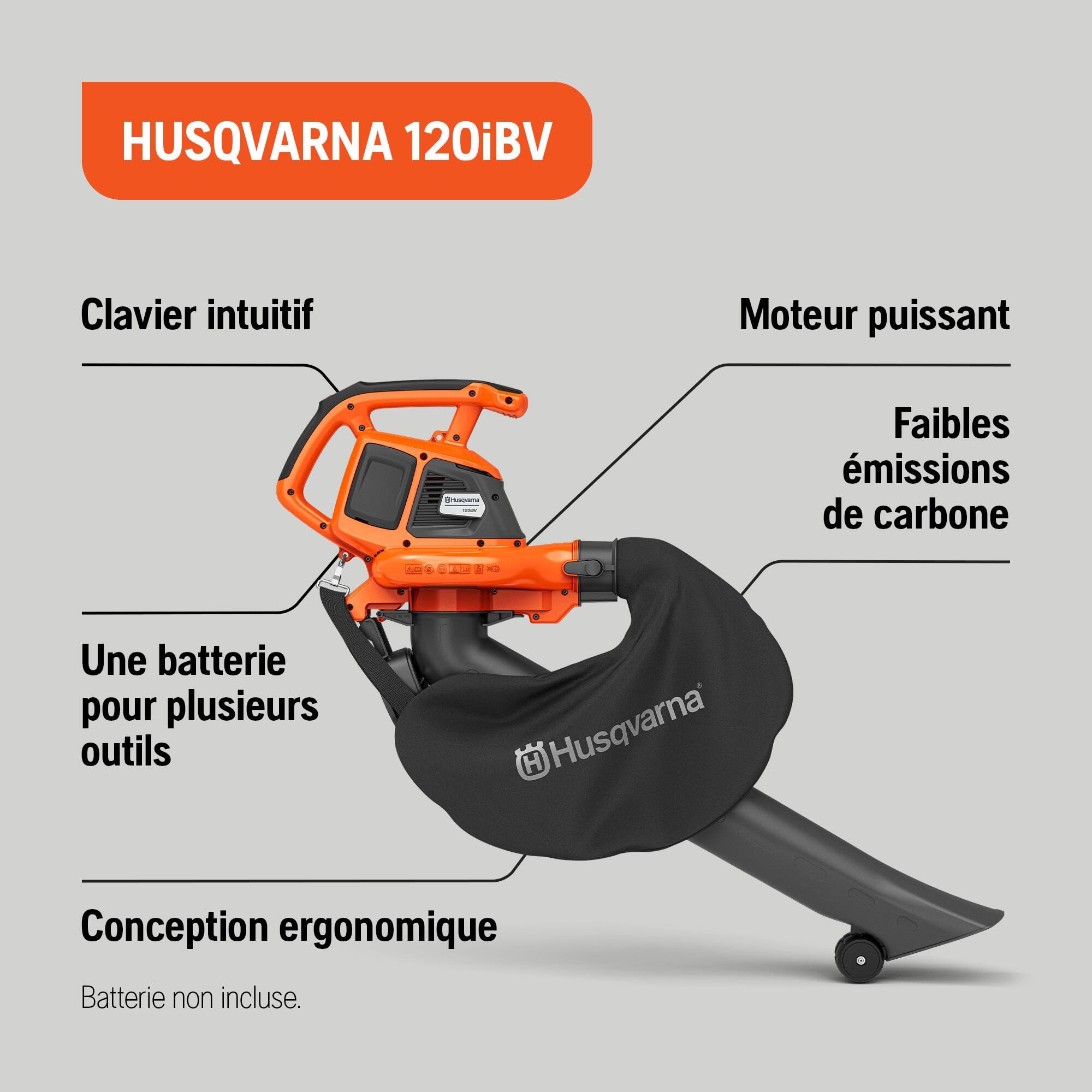 Husqvarna 120iBV Souffleur sur Batterie