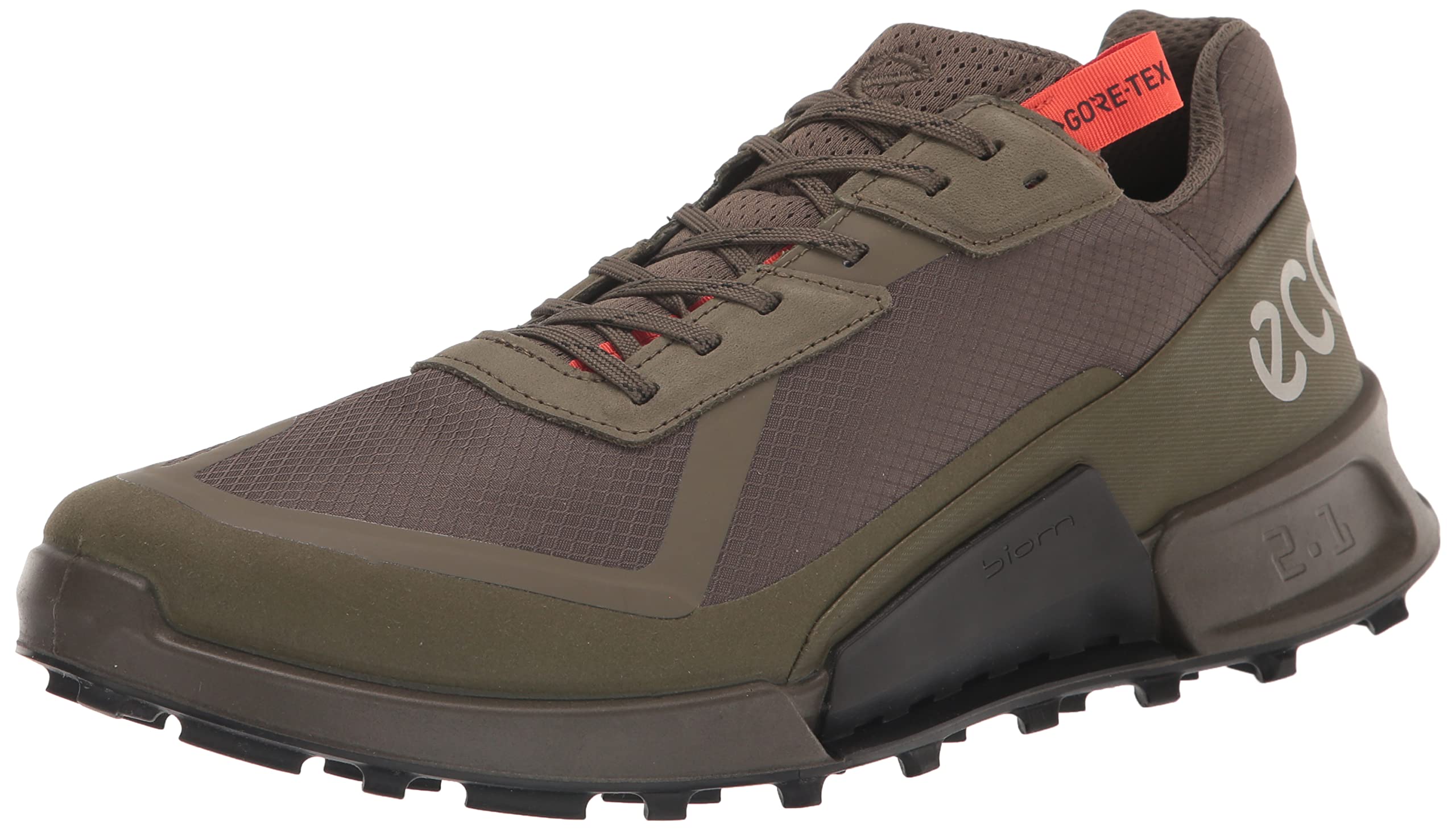ECCO Men's Biom 2.1 X CTRY M Low GTX Running Shoe, Tarmac/Grape Leaf, 12.5 UK